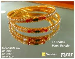 Pin By Drpreeti Ramannavar On Jewellery Fine Gold Jewelry Gold Bangles Design Pearl Bangle