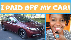 I Paid Off My Car Loan!