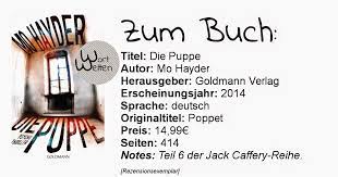 Check spelling or type a new query. Review Mo Hayder Jack Caffery 6 Die Puppe