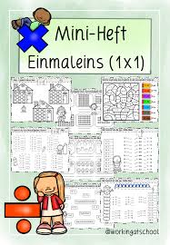 Klasse, grauer hintergrund lineatur 1. Mini Heft Einmaleins 1x1 Unterrichtsmaterial Im Fach Mathematik Einmaleins Unterrichtsmaterial Kleines Einmaleins