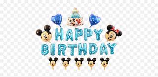 Maybe you would like to learn more about one of these? Happy Birthday Mickey Minnie Mouse Happy Birthday Mickey Mouse Blue Png Mickey Mouse Birthday Png Free Transparent Png Images Pngaaa Com