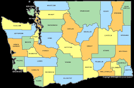 Washington Counties Map County Map Washington State Map Washington State Counties