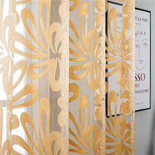 Kensington gold pencil pleat curtains. Sheer Curtain Panel Grommet Top Window Treatments Dmc495