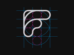 F Mark Logo Grid Text Logo Design Logos Grid Design