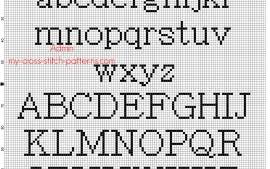 Alphabet Cross Stitch Patterns Free Cross Stitch Patterns