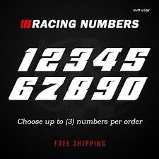 Racing Numbers Vinyl Decal Sticker Dirt Bike Plate Number Bmx Competition 502 Ebay In 2021 Vinyl Decals Vinyl Decal Stickers Decals Stickers