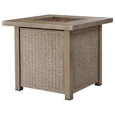 A fire pit table is a combination of a fire pit and an outdoor dining table. Signature Design By Ashley Lyle P016 772 Square Fire Pit Table Pilgrim Furniture City Outdoor Fire Pits
