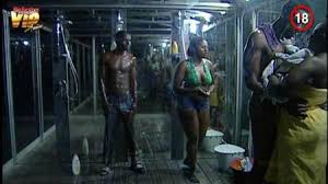 Bba Hotshots Shower Hour Day 54 Video Romancing In The Shower Tv Movies Nigeria
