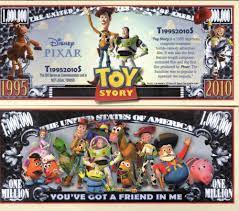 Toy Story Movie Million Dollar Novelty Money Ebay Disney Money Toy Story Toy Story Movie