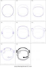 How To Draw An Astronaut S Helmet Printable Drawing Sheet By Drawingtutorials101 Com Astronaut Drawing Space Drawings Astronaut Helmet