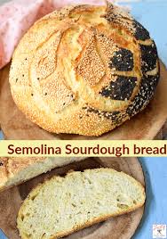 Delicious Nutty Semolina Sourdough Bread Made With Golden Semolina And Both Black And White Sesame Sourdough Bread Bread Recipes Homemade Semolina Bread Recipe