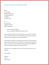 This letter is to inform you that your employment with company name will end as of date termination is effective. Free Employment Termination Letter Samples Templates Wordlayouts