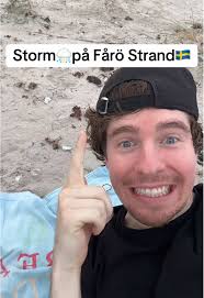 Stormigt väder på Fårö Strand