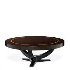 Faux shagreen coffee table in pie shaped sections. Coffee Table Umberto