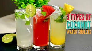 1 teaspoon of angostura aromatic bitters. Coconut Water Coolers Three Flavors Of Easy Coconut Water Coolers Summer Coolers Quick Recipes Youtube