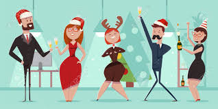 Christmas party the office 69960 gifs. Christmas Office Party With Business People In Santa Hats And Royalty Free Cliparts Vectors And Stock Illustration Image 91006953