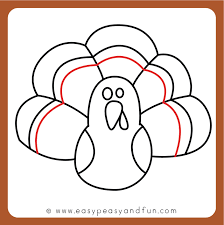 Easy how to draw a turkey. How To Draw A Turkey Easy Peasy And Fun