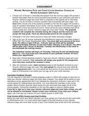 Don't hurt your chances by making any of these common resume and cover letter mistakes. Resume Cover Letter Assignment Assignment Rsum Reference Page And Cover Letter Individual Counselor Review Assignment 200 Points 1 Choose One Of Course Hero