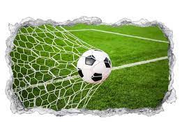 Der ball muss mit vollem umfang die torlinie zwischen den pfosten und unter der latte überschritten haben. 3d Wandtattoo Tor Fussball Ball Feld Sport Kaufland De