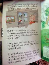 Not By The Hair Of My Chinny Chin Chin Gif Singlish 3 Little Pigs Little Pigs Bones Funny Fun Facts