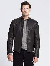 Black Leather Moto Jacket Banana Republic Leather Jacket Black Leather Jacket Men Leather Jacket Men