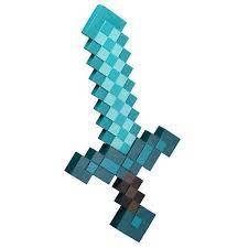 Pin By Mario Medero On Polyvore Minecraft Sword Minecraft Diamond Sword Toy Swords