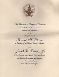 Invitations To The First Inauguration Of Barack Obama Wikipedia