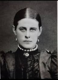 This is my grandmother in 1892. Born 1866, married 1893 and died 1935. Hope  someone can make a better photo of this and may be give her colour. I never  met her