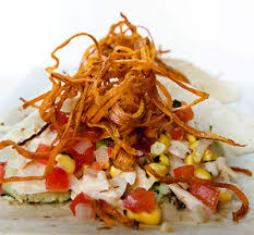 Toss with chipotle mayonnaise (or serve chipotle mayonnaise on the side). Blue Catfish Tacos