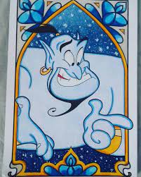 coloriage portrait disney aladdin le genie quelque vous en penser dessins patte patrouille rex