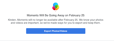 Fb facebook ads status page the current status for facebook ads manager. Facebook Is Shutting Down Moments Here S How To Save All Your Photos Techcrunch