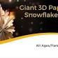 Giant 3D Paper Snowflakes (All Ages/Families) event image
