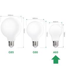 Incandescent bulbs use a tungsten filament that glows when an electrical current runs through it. A60 Led Globe Energy Saving Light Bulbs 8w 1100lm Type A Bulb Lamps Diameter 60mm Cool