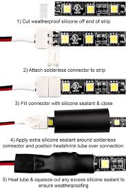 5 Contact 14mm Flexible Light Strip Pigtail Connector For Rgbw Strips Nfls14 5cpth Super Bright Leds