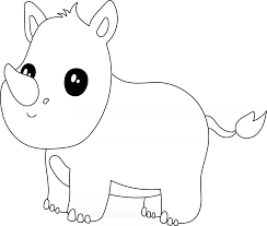 Check spelling or type a new query. Rhino Kids Coloring Page Great For Beginner Coloring Book 2515850 Vector Art At Vecteezy
