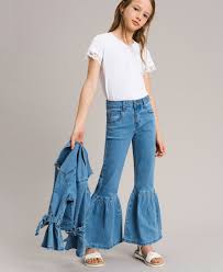They were worn casually and later turned into a statement against vietnam by sewing peace symbols. Bell Bottom Jeans