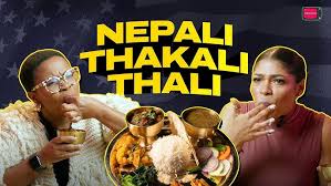 FOREIGNERS REACTING TO NEPALI FOOD (THAKALI CUISINE) || EATING BY HANDS || 