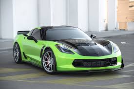 Being orders of magnitude stronger than the c6, driving a z06 is not the brutal. Lime Green Chevrolet C7 Z06 Corvette Rocking Adv5 0 Flowspec Wheels Adv 1 Wheels