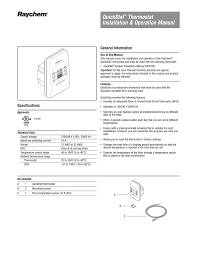 Raychem Quickstat Installation Guide Manualzz