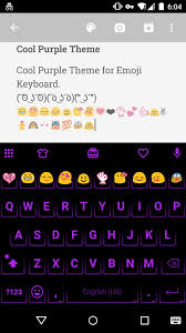 Kika emoji keyboard para android, descargar gratis. Neon Purple Emoji Keyboard For Android Apk Download