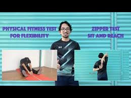 Physical Fitness Test For Flexibility Zipper Test Sit And Reach Youtube