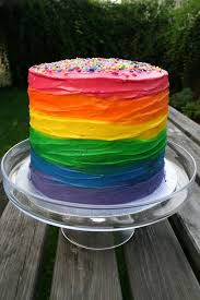 Lady Aga October Cakes Rainbow Birthday Cake Rainbow Frosting Girl Cakes