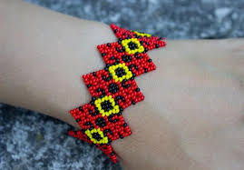 Check spelling or type a new query. Huichol Bracelet Yellow Red Bracelet Mexican Bracelet Etsy