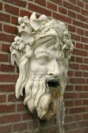 Detail Of Fountain Head Of Neptune Sculpture Head Art Fountain