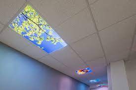 Led Skylight W Sun Beams Skylens 2x4 Dimmable Led Panel Light Surface Mount Drop Ceiling Led Commercial Lighting Led Panel Light Dimmable Led Lights
