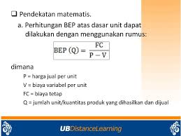 Check spelling or type a new query. 9 Manajemen Keuangan Agribisnis Break Event Point Modul Ppt Download