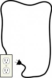 Vector Illustration Of Electricity Plug And Outlet Decorative Border Borders For Paper Page Borders Design Book Cover Diy