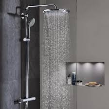 Maybe you would like to learn more about one of these? Grohe Euphoria Xxl System 310 Shower System With Wall Mounted Thermostatic Shower Mixer Chrome 26075000 Reuter