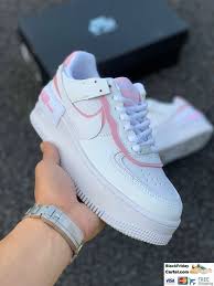 Nike Air Force 1 Shadow Trainers In White Pink In 2020 Nike Air Nike Nike Air Force