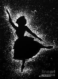 Black And White Dancer Silhouette Painting Ballerina Silhouette By Barbara Pelizzoli Silhouette Painting Ballerina Silhouette Shadow Painting